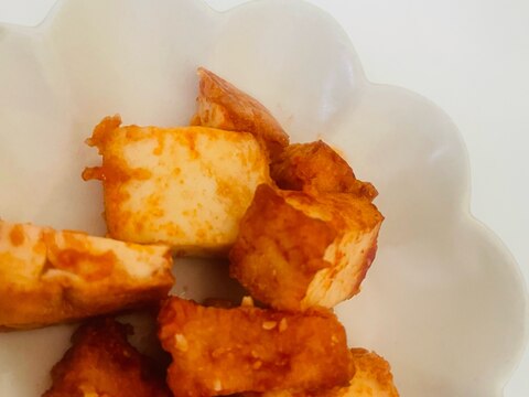 厚揚げのケチャップ炒め